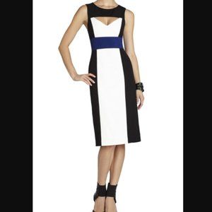 BCBG Maxazria Antonella Color-Blocked Sheath Dress